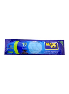 Maog Pack Of 30 Trash Tie Bag Thick Roll Biodegradable Black 