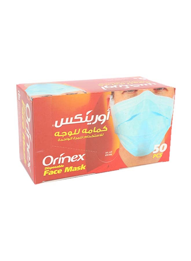 50-Piece Face Mask Blue