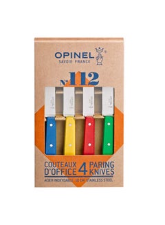 Opinel 4-Piece Paring Knives Multicolour 4.5inch 