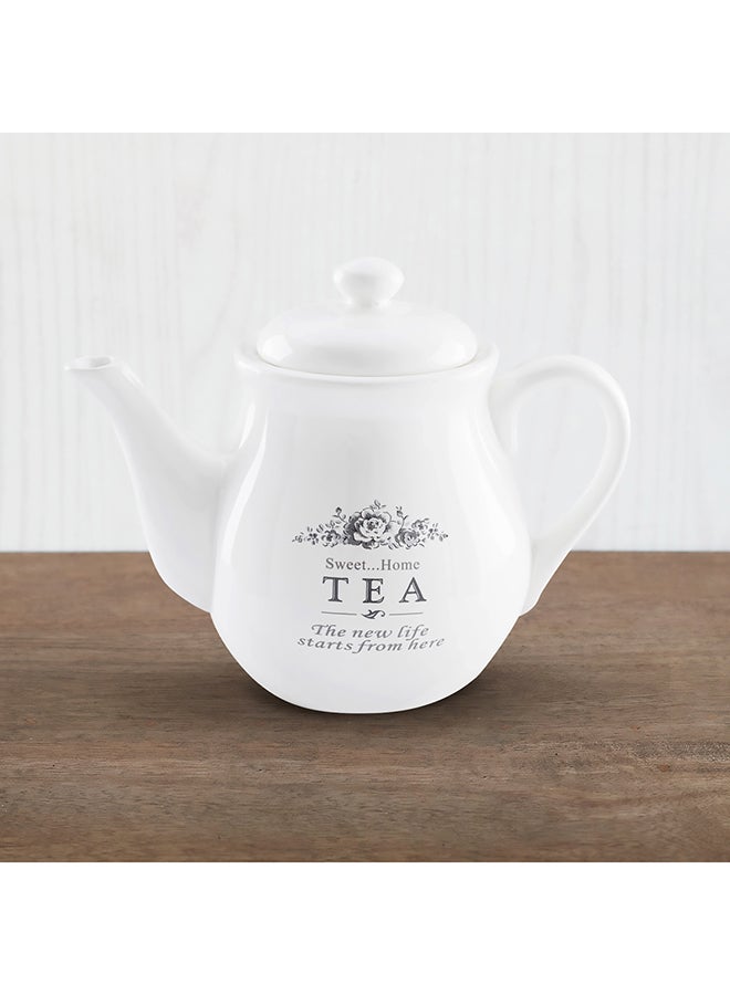 Home Box Dolomite Sweet Home Tea Pot White 14x21.2x14.8cm - Image 5