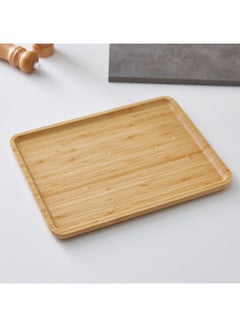 Home Box Wooden Serving Tray Beige L  - Image 5