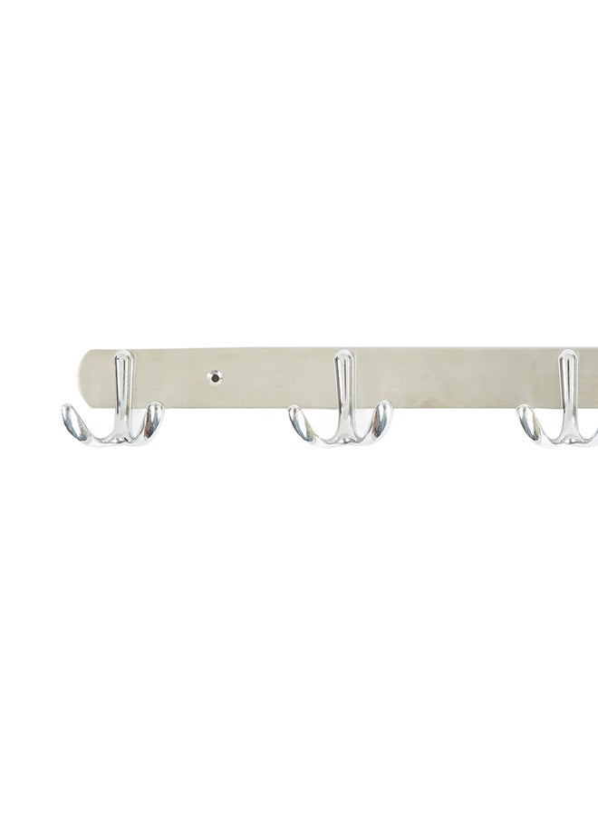 Home Box 4-Hook Wall Rack Silver - Image 3