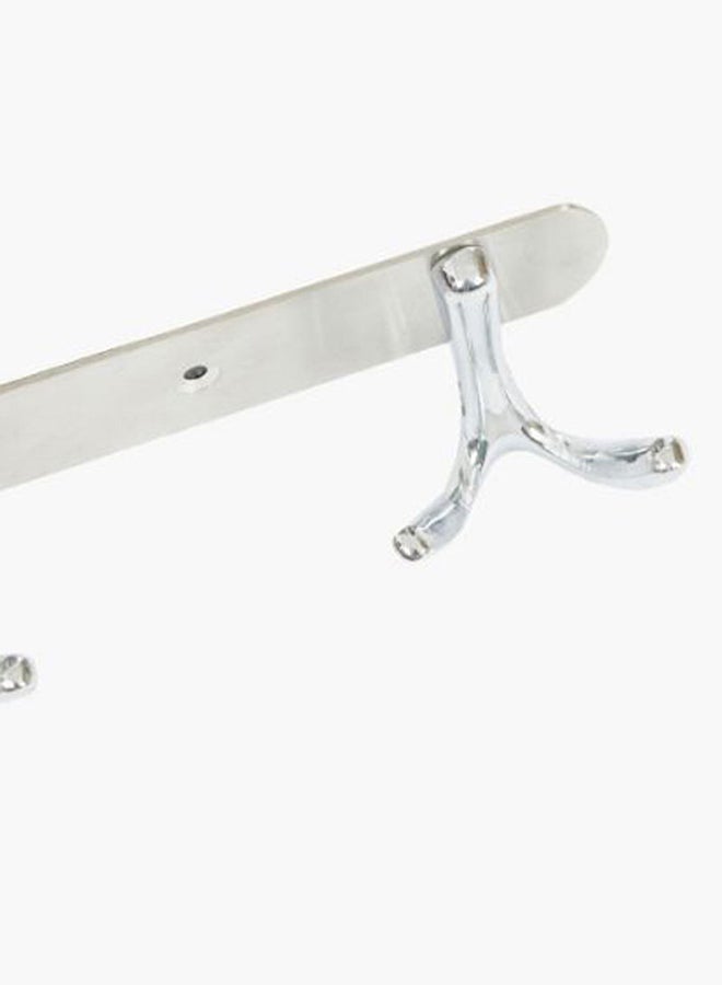 Home Box 4-Hook Wall Rack Silver - Image 4