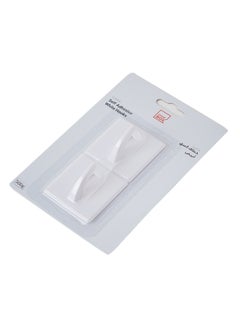 Home Box 2-Piece Square Hook Set White 5x2x5cm  - Image 2