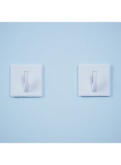 Home Box 2-Piece Square Hook Set White 5x2x5cm  - Image 4