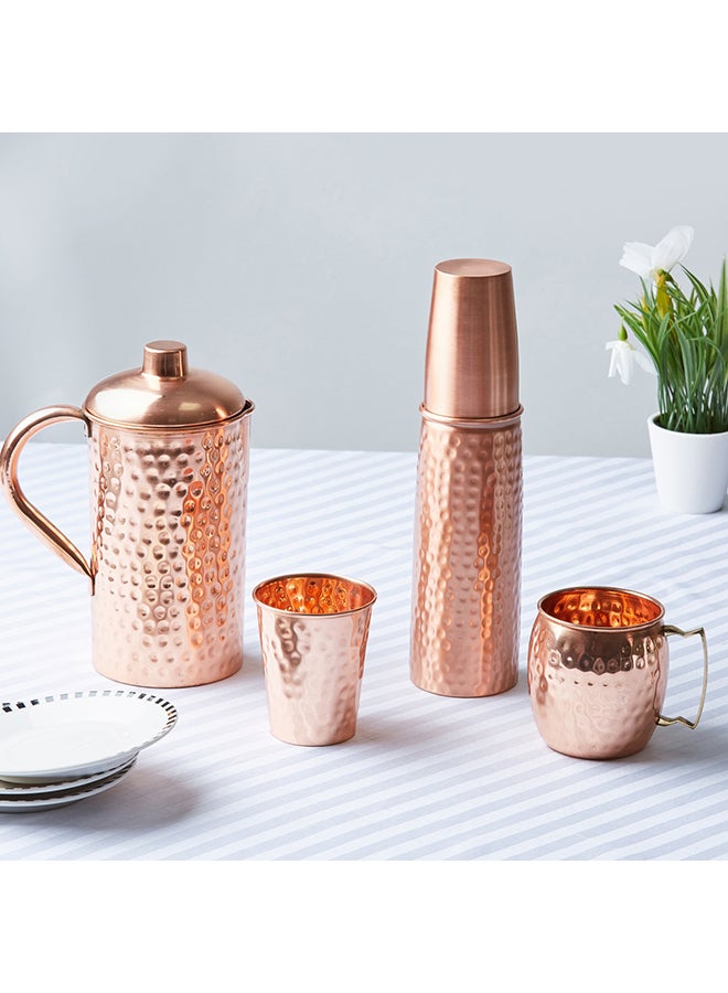 هوم بوكس كوب نحاسي بلمسة نهائية مطروقة بني - Image 4