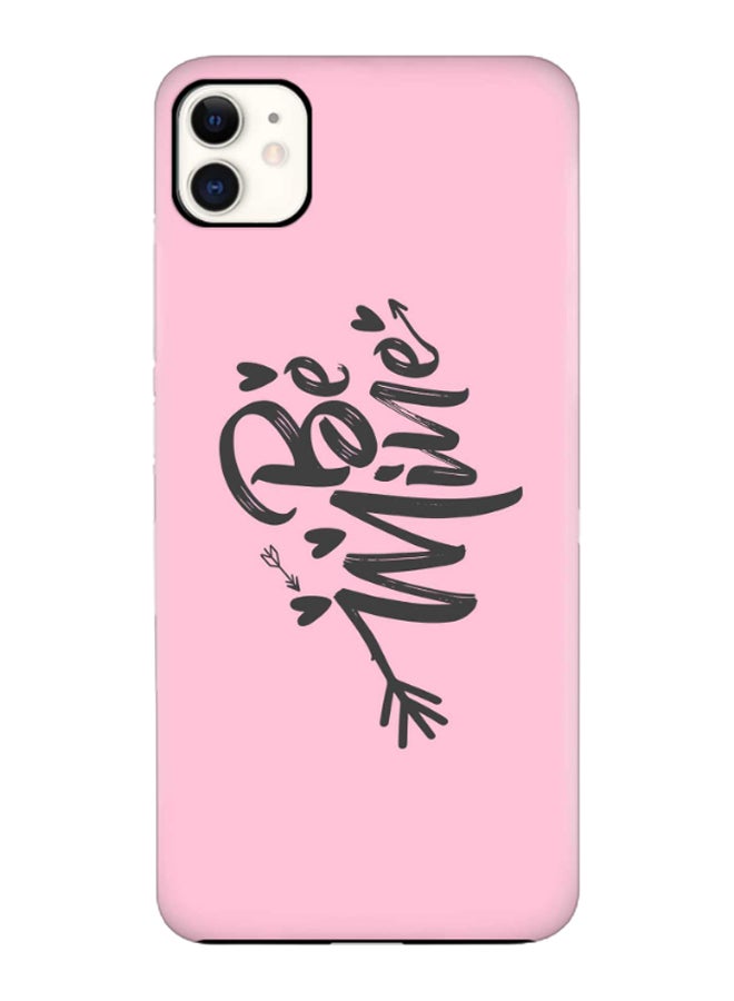 ستايلايزد غطاء حماية من سلسلة تاف برو مزين بطبعة عبارة "Be Mine" لهاتف أبل آيفون 11 وردي/أسود - Image 1