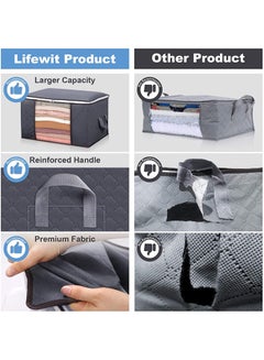 3-Piece Storage Bag Organizer Set Grey 60x43x35cm - v1601070784/N40695768A_5