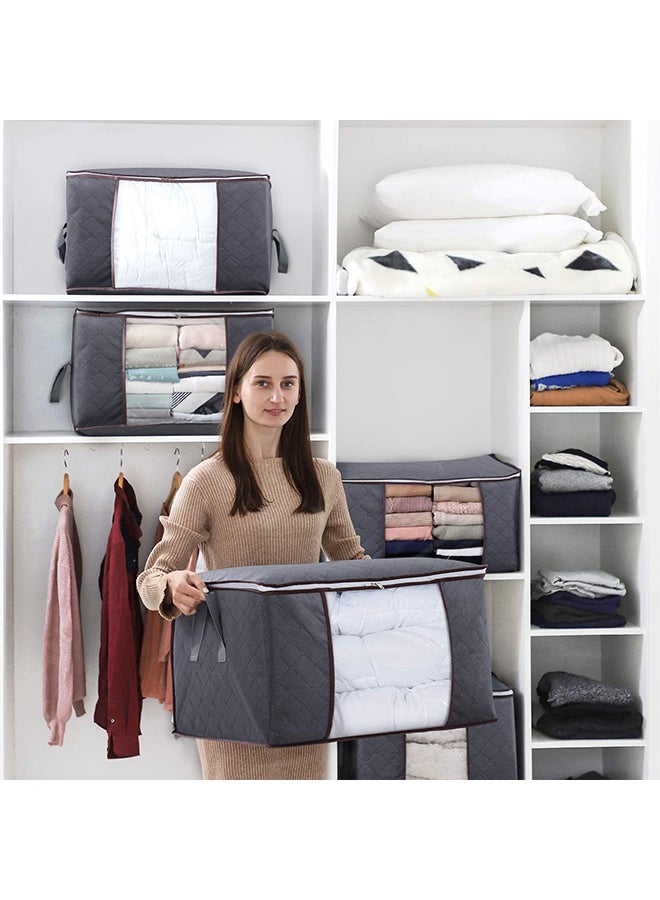 XiuWoo - 3-Piece Storage Bag Organizer Set Grey 60x43x35cm - Image 1