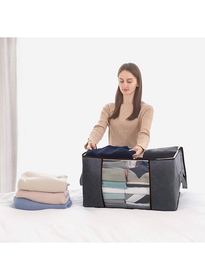 XiuWoo - 3-Piece Storage Bag Organizer Set Grey 60x43x35cm - Image 1