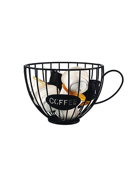 Cofffee Capsule And Tea Bag Holder Black
