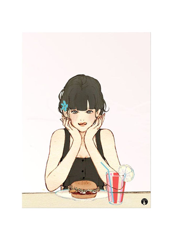 Printed Wall Sticker Multicolour 20cm