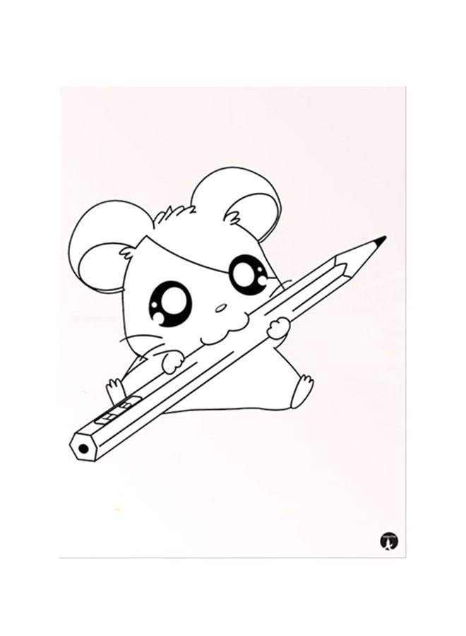 بي بي ملصق جداري مطبوع متعدد الألوان 20سم