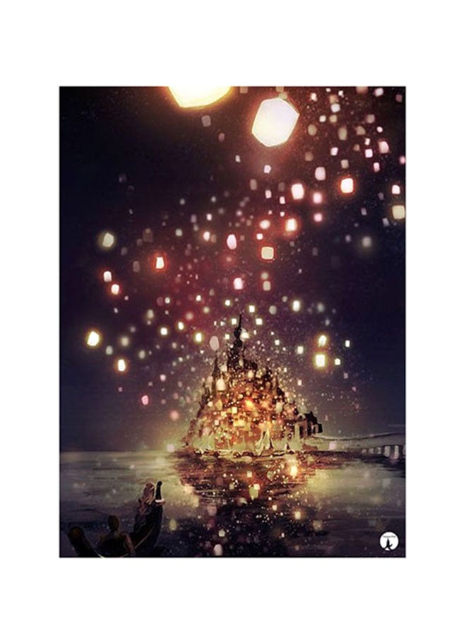 Printed Wall Sticker Multicolour 20cm