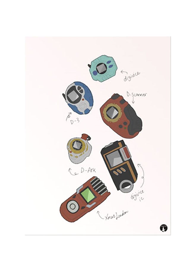 BP Printed Wall Sticker Multicolour 20cm