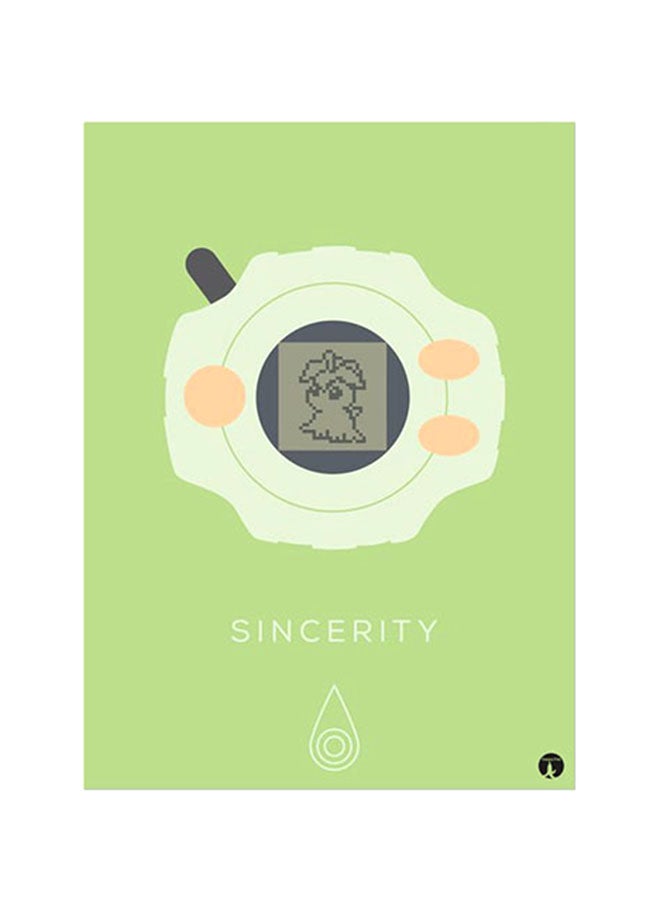 بي بي ملصق جداري مطبوع متعدد الألوان 20سم