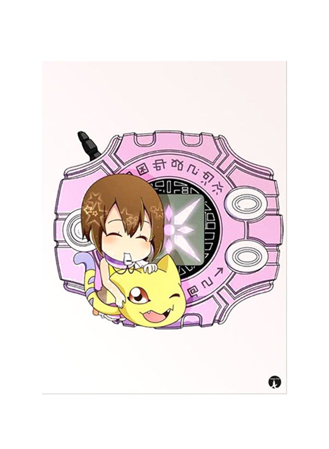 بي بي ملصق جداري مطبوع متعدد الألوان 20سم