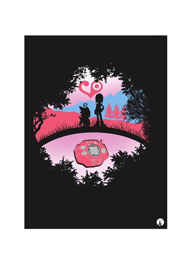 ملصق جداري مطبوع متعدد الألوان 20سم