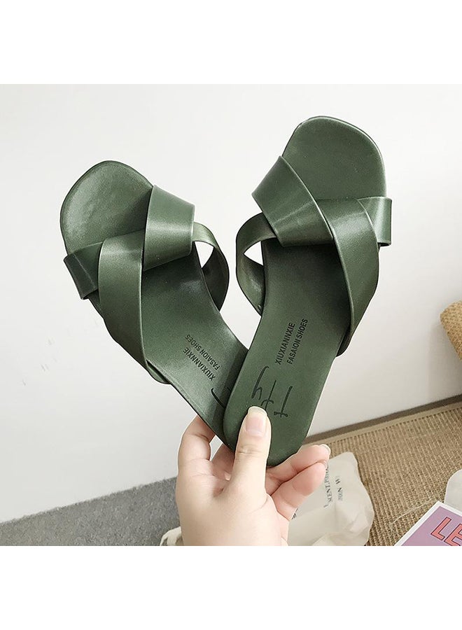 Grip And Comfy Slippers Green - Image 2