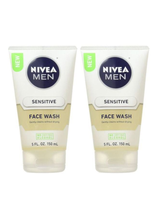 Nivea Pack Of 2 Gentle Sensitive Face Wash 150ml - Image 1