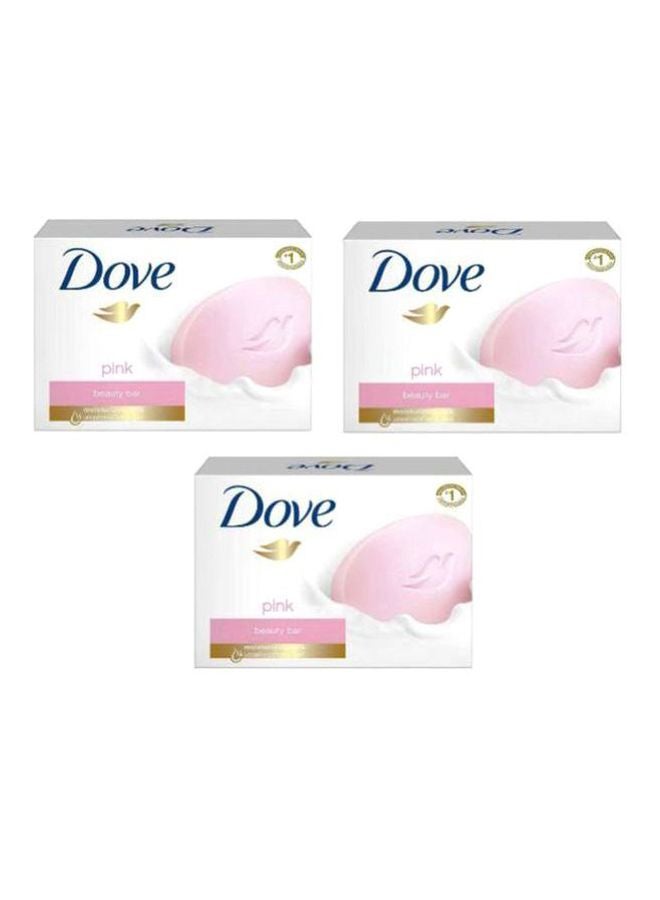 Dove 3-Piece Pink Beauty Cream Bar Set 135grams  - Image 1