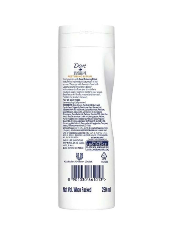 دوف لوشن الجسم نوريشينج سيكريتس بمستخلص جوز الهند لتجديد البشرة 250ملليلتر - Image 2