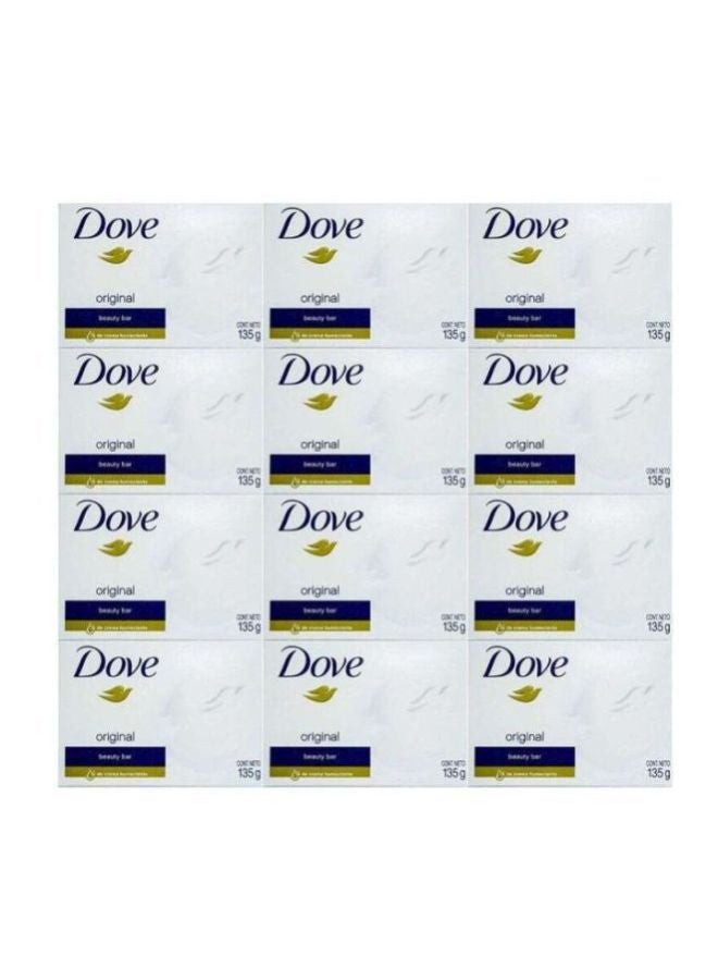Dove 12-Piece Beauty Bar Soap Set White 12x135grams - Image 1