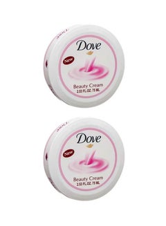 Dove Pack Of 2 Moisturizing Beauty Cream White 150ml  - Image 1