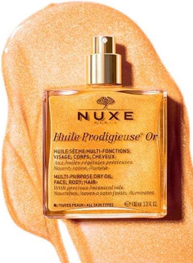NUXE - Huile Prodigieuse Golden Shimmer Multi Usage Dry Oil 100ml - Image 1