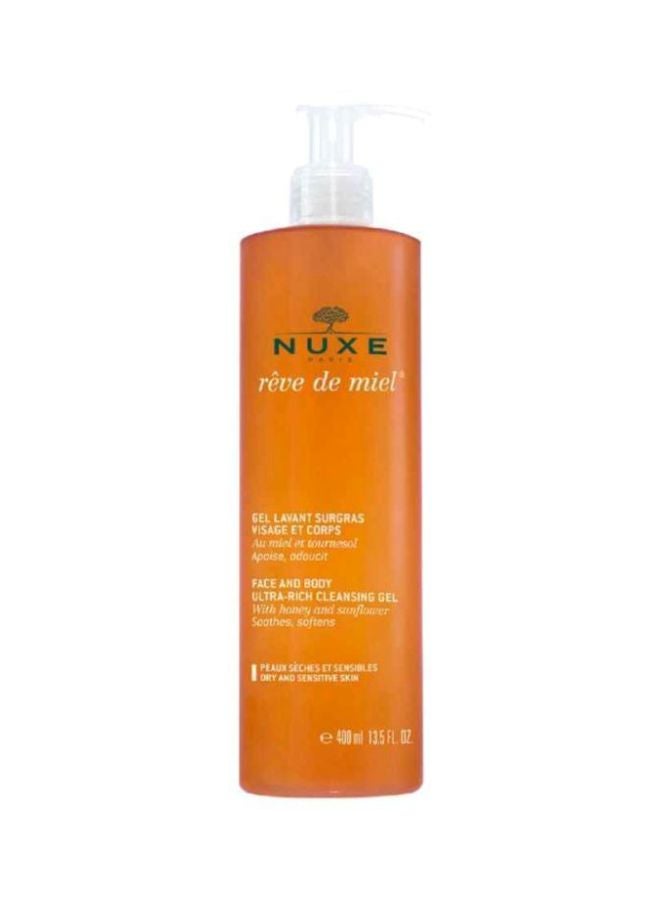 NUXE Reve De Miel Face And Body Ultra Rich Cleansing Gel 400ml - Image 1