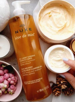 NUXE Reve de Miel Face and Body Ultra-Rich Cleansing Gel 400ml  - Image 2