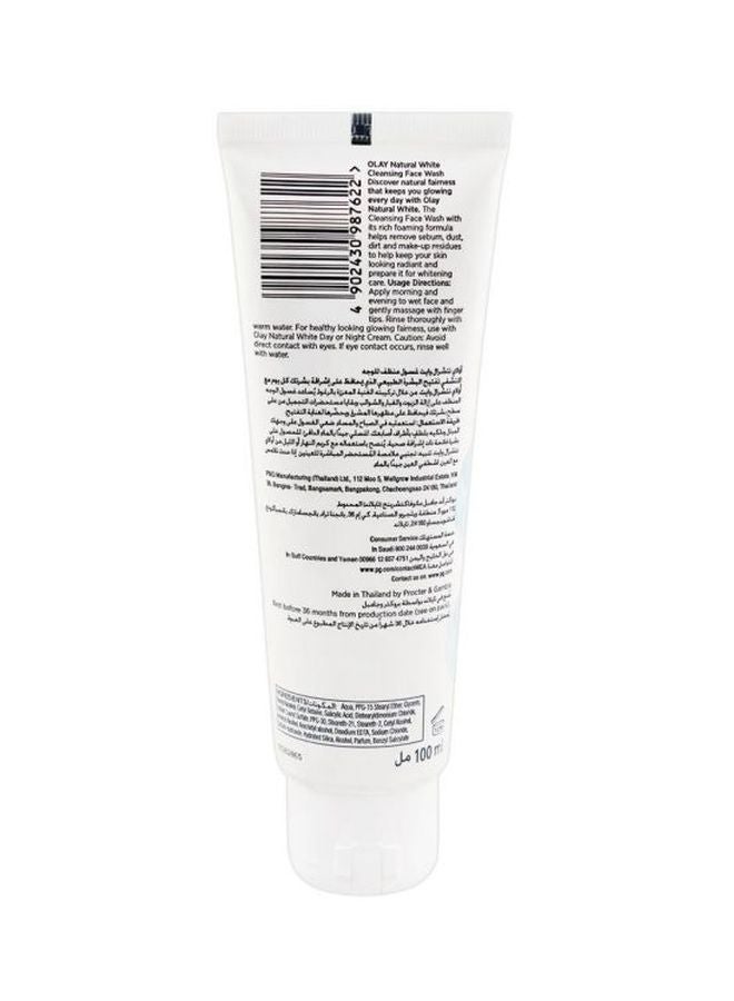 Olay - Natural Cleansing Face Wash White 100ml - Image 1