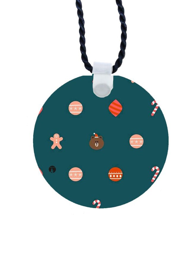 Printed Pendant Necklace