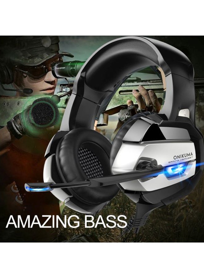 أونيكوما سماعات رأس K5 للألعاب مزودة بميكروفون داكن لأجهزة PS4/PS5/XOne/XSeries/NSwitch/PC - سلكية - Image 5