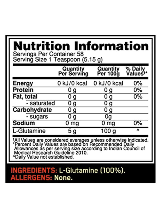 Optimum Nutrition Glutamine Amino Acid - Unflavored - 58 Servings  - Image 3