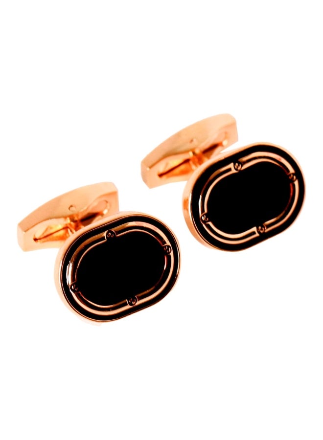 Oval Textured Cufflinks