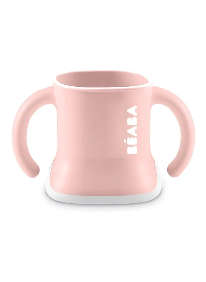 BEABA Infant Infant Cup With Drinking Bottle/Cup Leakproof Easy To Use Ergonomic Straw 3 In 1 Expansion Clip Cap Old Pink