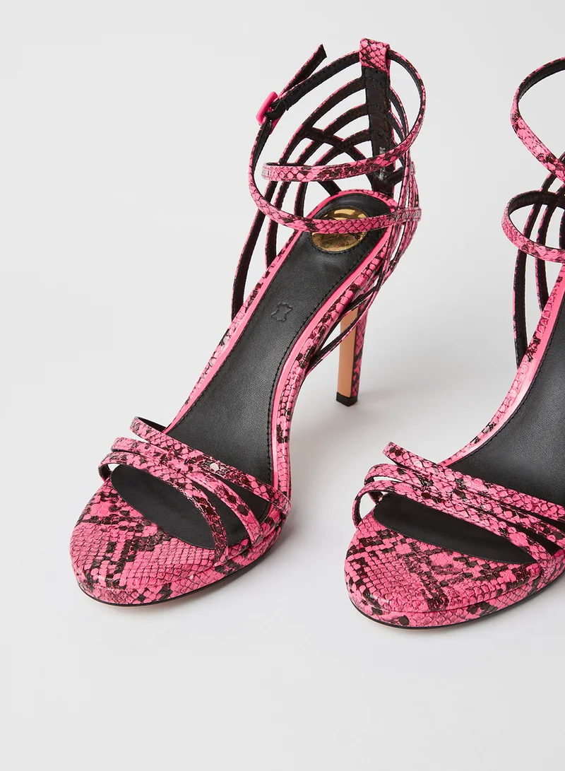 Buffalo Jeanie Stilettos Neon Pink