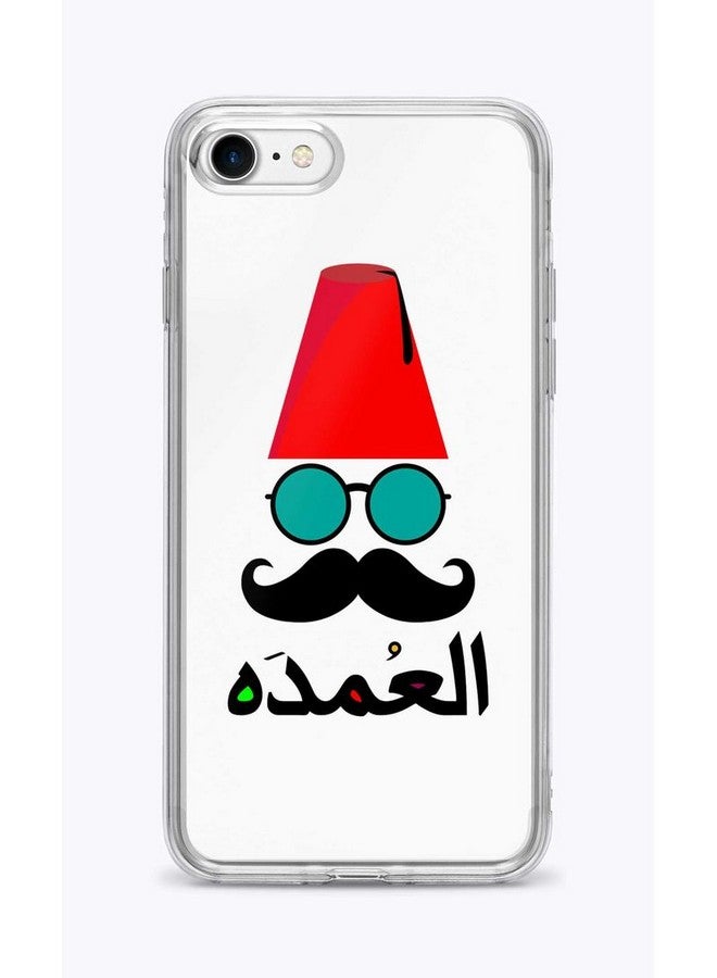 Stylizedd Apple iPhone 8 Classic Clear Case Soft TPU Gel Thin Transparent Flexible Cover [ Designed for Apple iPhone 8 ] - The Boss Full Print Multi Color - Image 1