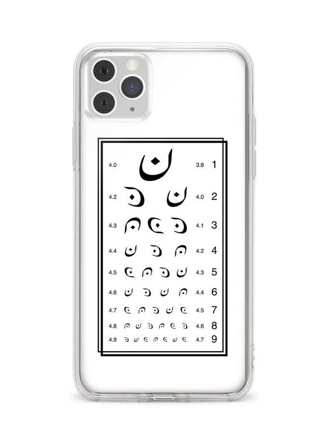 Stylizedd Apple iPhone 11 Pro Clear Classic Case Classic Clear Case Soft TPU Gel Thin Transparent Flexible Cover [ Designed for Apple iPhone 11 Pro Clear Classic Case ] - Eye Test Full Print Multi Col