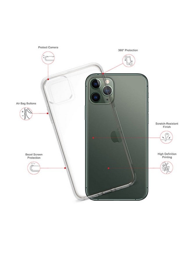 Stylizedd Apple iPhone 11 Pro Max Clear Classic Case Classic Clear Case Soft TPU Gel Thin Transparent Flexible Cover [ Designed for Apple iPhone 11 Pro Max Clear Classic Case ] - Cat Full Print Multi Color - Image 2