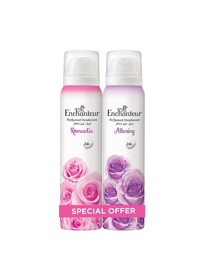 انشانتر Romantic Alluring Perfumed Deo Assorted 150ml Pack of 2 