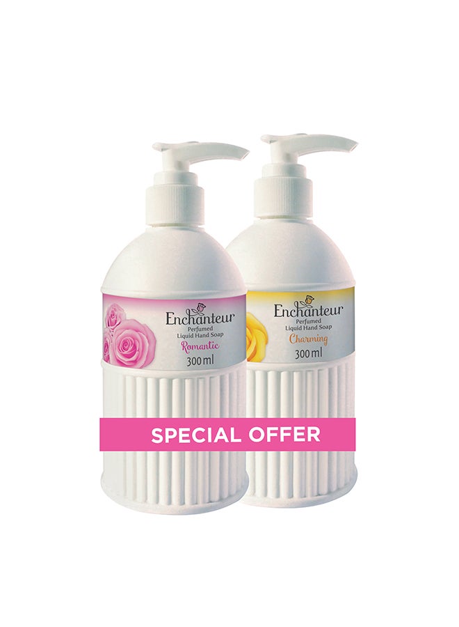 انشانتر - Romantic Charming Liquid Hand Soap 300ml Pack of 2 - Image 1
