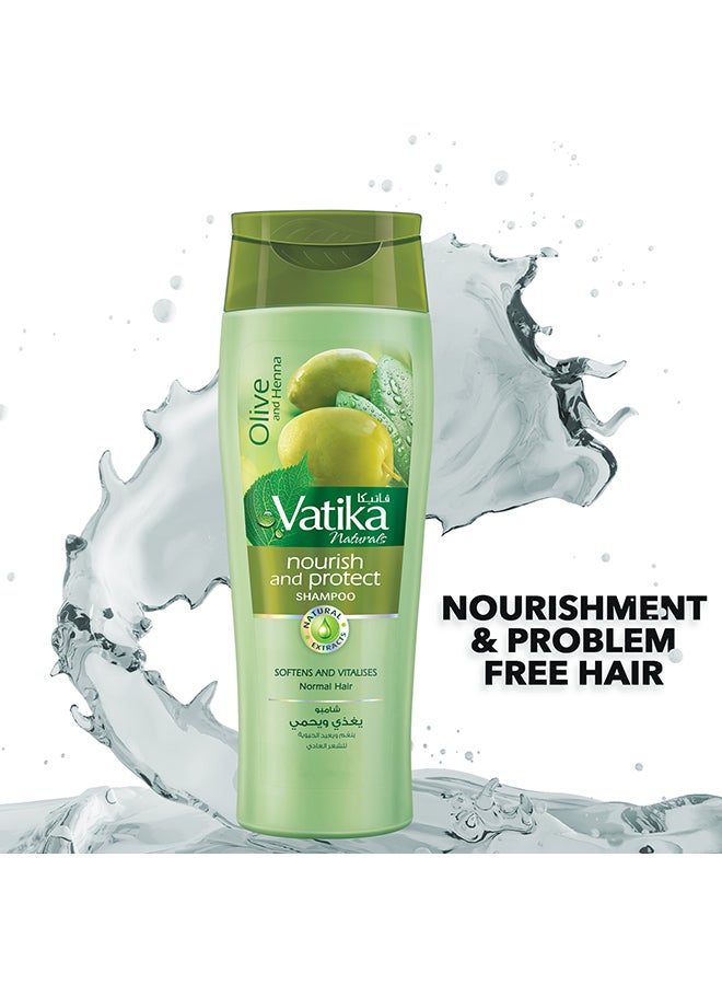 VATIKA 2-Piece Nourish And Protect Shampoo Green 400ml  - Image 2