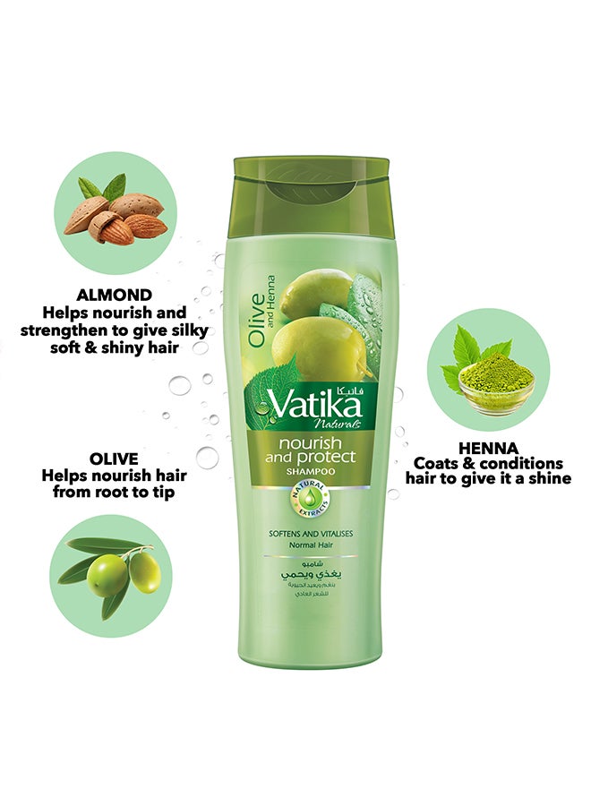 VATIKA 2-Piece Nourish And Protect Shampoo Green 400ml  - Image 3