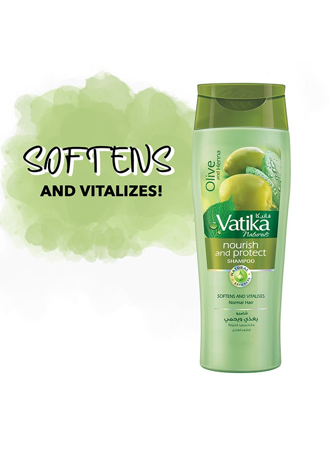 VATIKA 2-Piece Nourish And Protect Shampoo Green 400ml  - Image 4