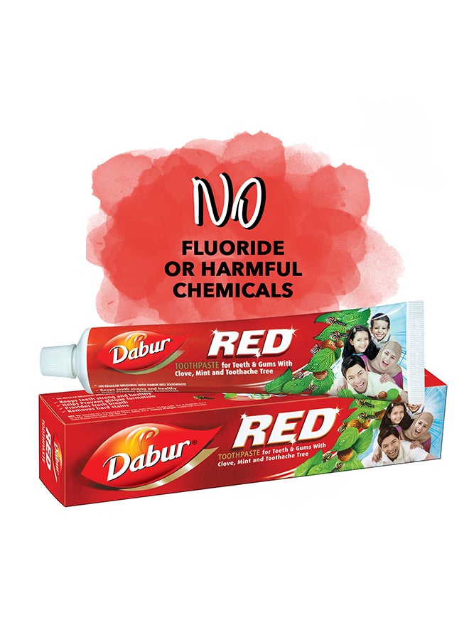 Dabur - Red Toothpaste With Free Brush Multicolor 200grams - Image 1
