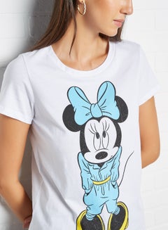 Minnie Mouse Boxy T-Shirt White Minnie - v1601185111/N40010420V_4