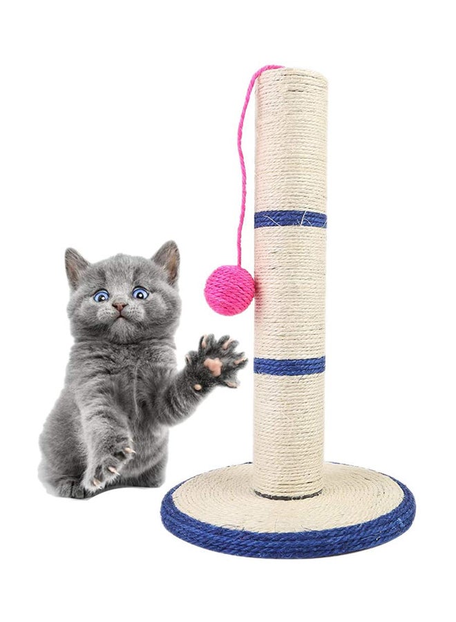 Post Tree Tower With Ball Scratcher Toy Multicolour 15.7inch