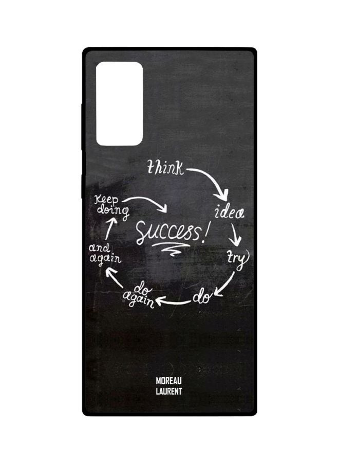 Success Printed Case Cover For Samsung Galaxy Note20 Black/White